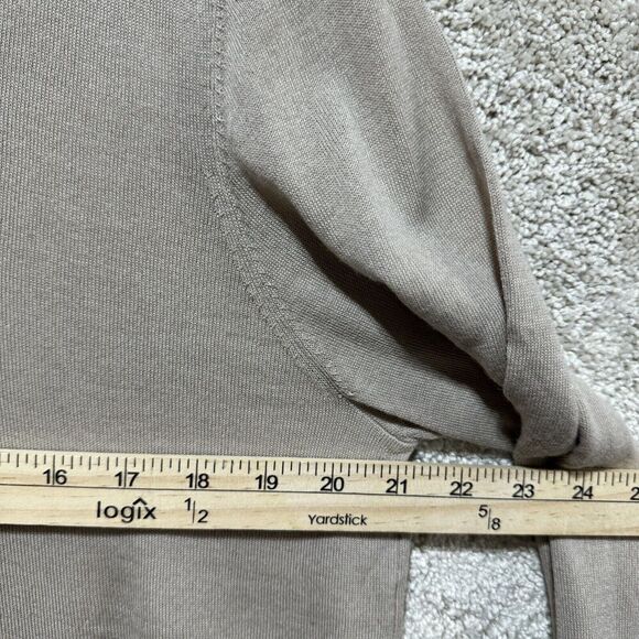 Stewart Of Scotland Sweater Men's Medium Tan Merino‎ Wool Pullover Long Sleeve - Picture 7 of 10